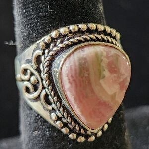 Rhodochrosite Ring